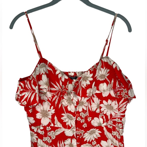 BNWT Red Floral Print Summer Dress - Picture 7 of 9